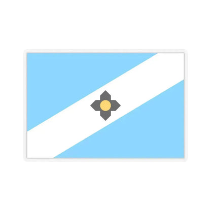 Flag of Madison, Wisconsin - STICKER Vinyl Kiss-Cut Decal 6 Inch Transparent - The Sticker Space
