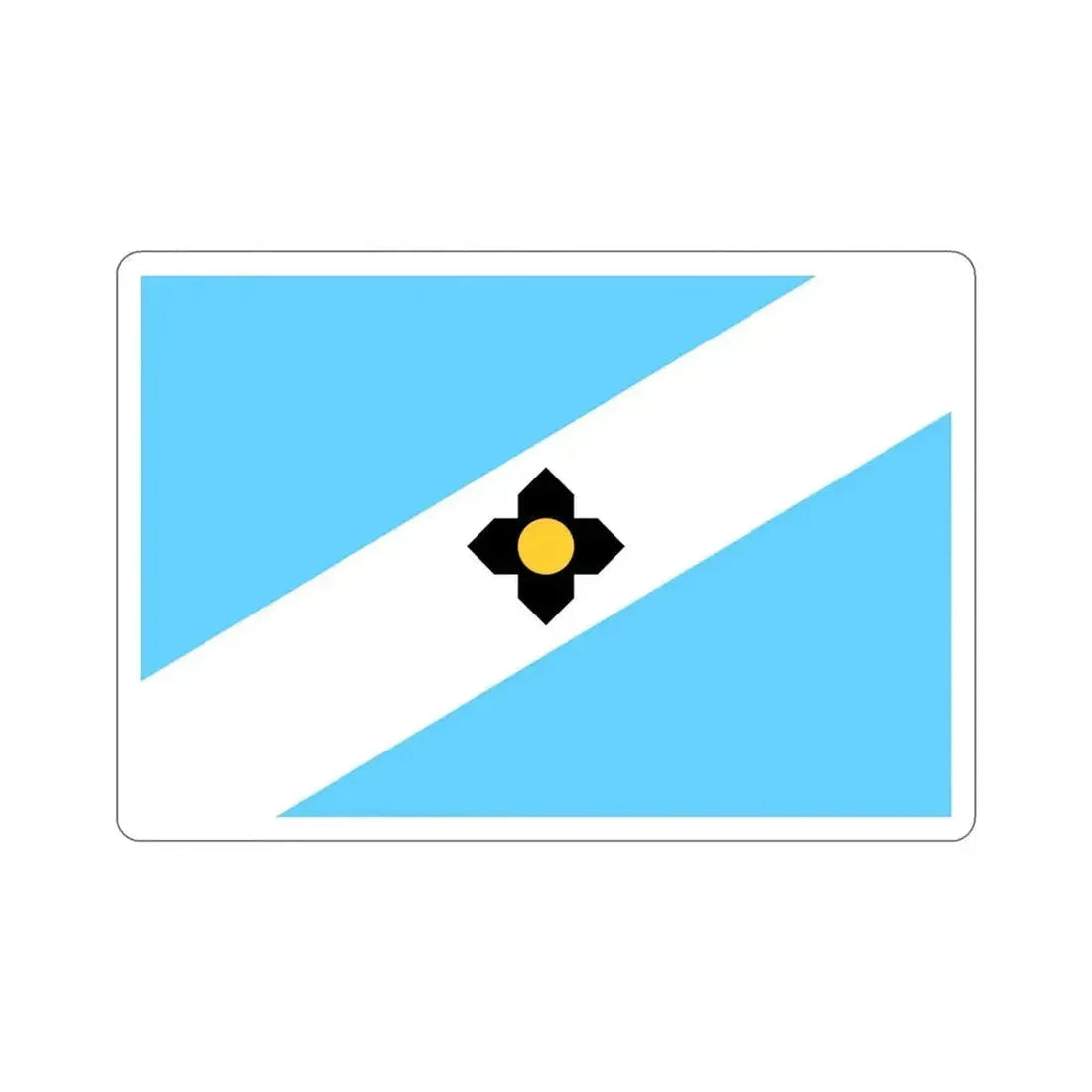 Flag of Madison Wisconsin USA STICKER Vinyl Die-Cut Decal 4 Inch - The Sticker Space