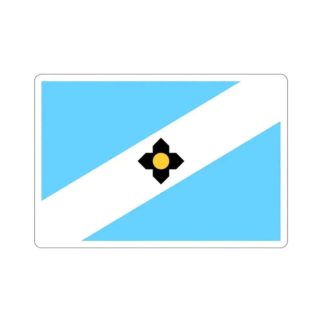 Flag of Madison Wisconsin USA STICKER Vinyl Die-Cut Decal 6 Inch - The Sticker Space