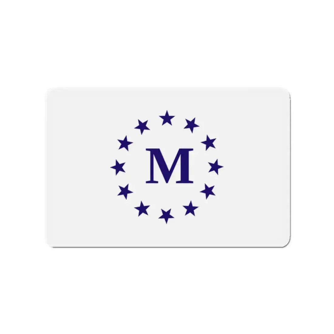 Flag of Madrid Iowa - Refrigerator Magnet 2 Inch - The Sticker Space