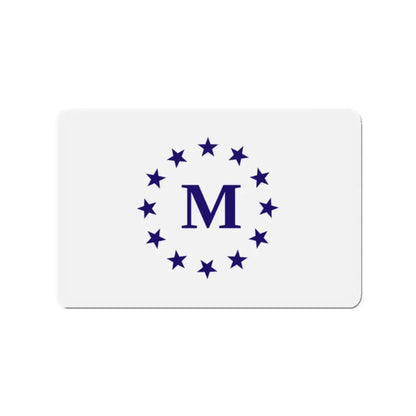 Flag of Madrid Iowa - Refrigerator Magnet 2 Inch - The Sticker Space