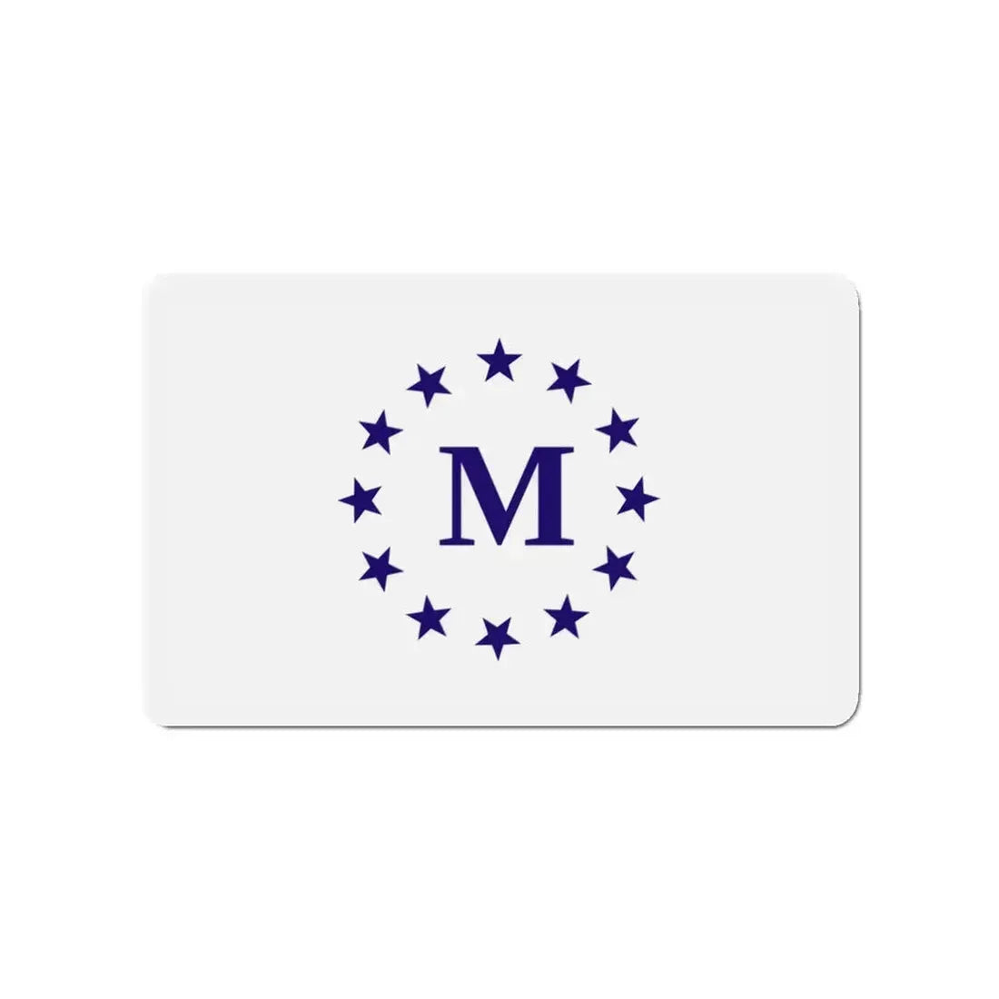 Flag of Madrid Iowa - Refrigerator Magnet 3 Inch - The Sticker Space