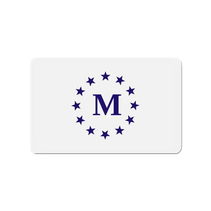 Flag of Madrid Iowa - Refrigerator Magnet 3 Inch - The Sticker Space