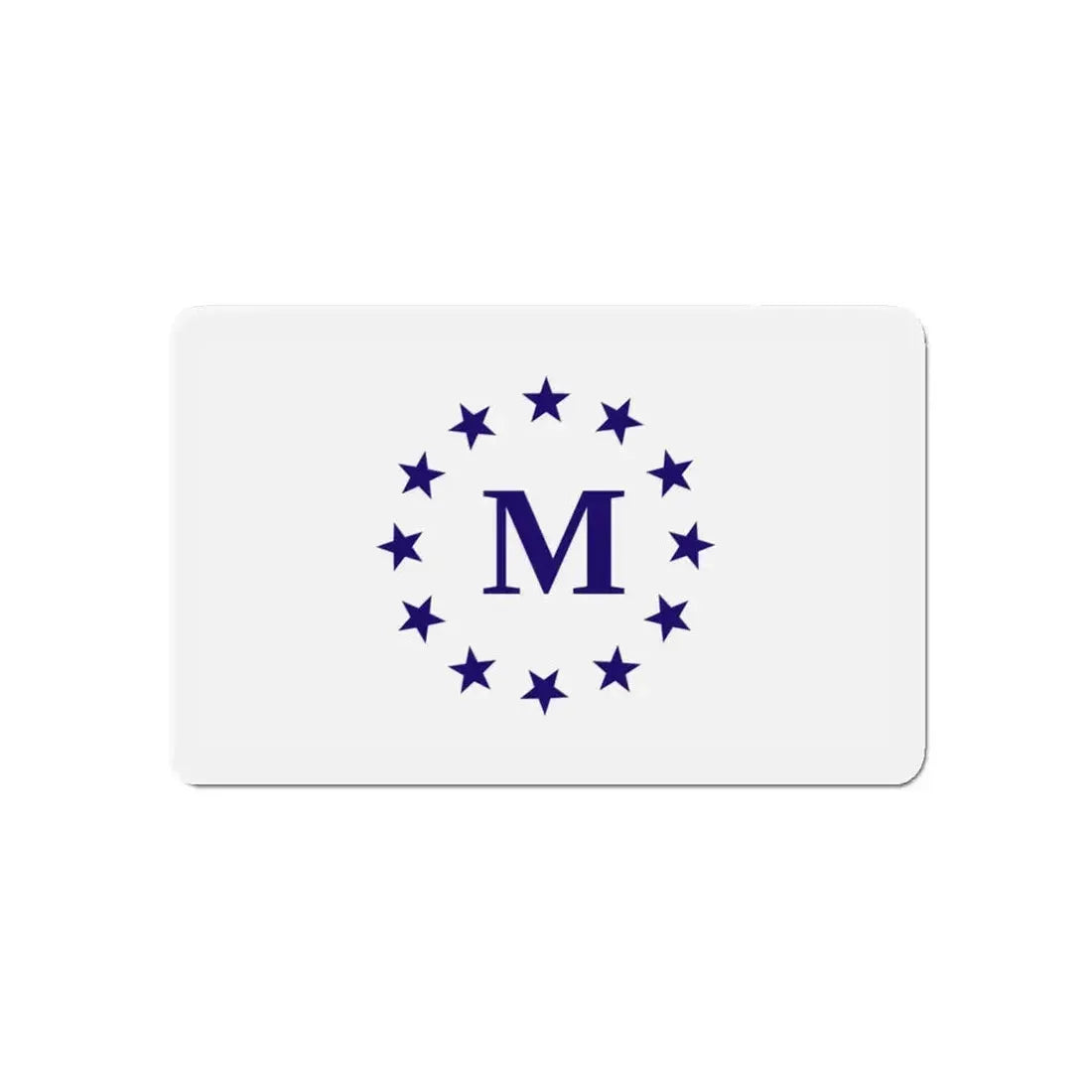 Flag of Madrid Iowa - Refrigerator Magnet 5 Inch - The Sticker Space