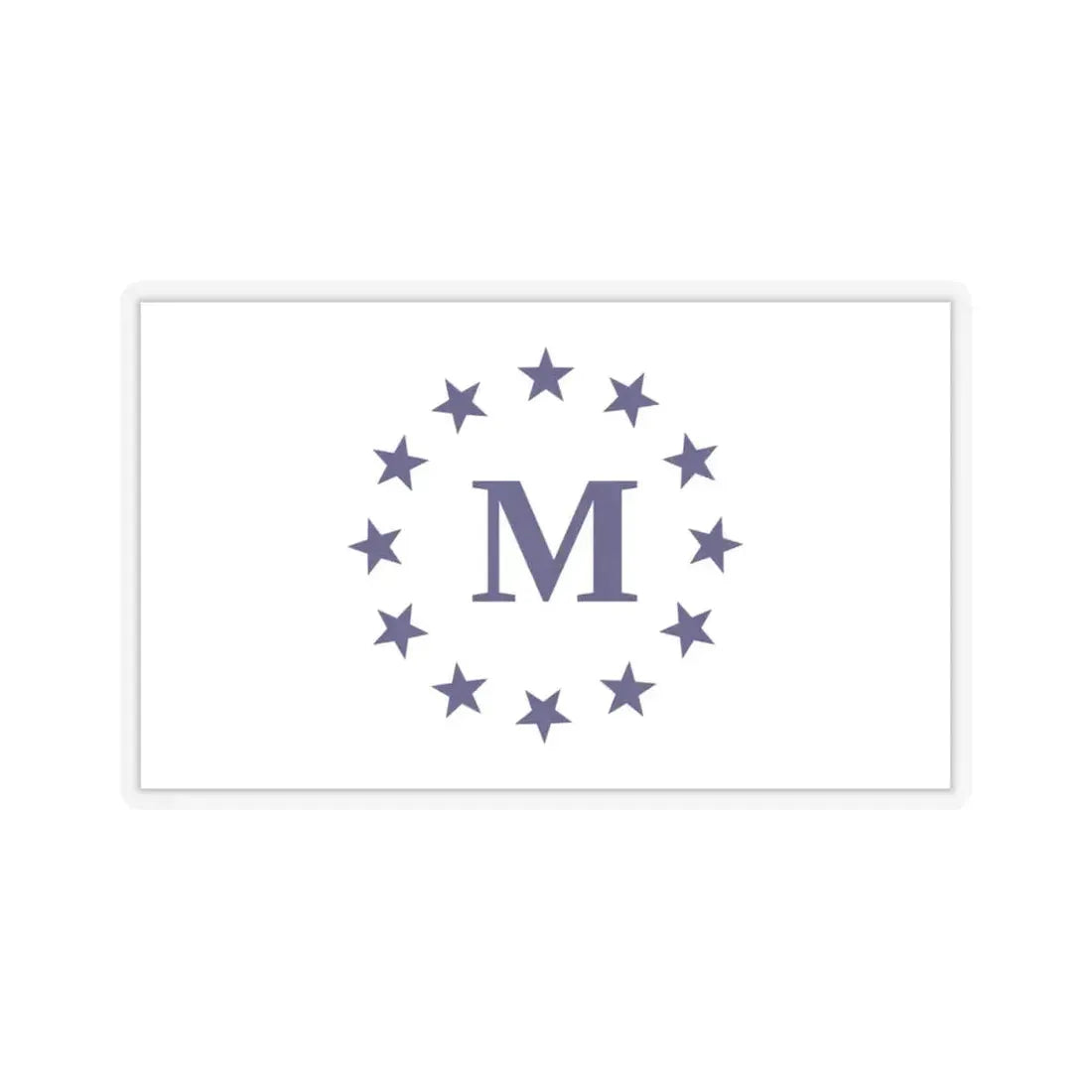 Flag of Madrid, Iowa - STICKER Vinyl Kiss-Cut Decal 4 Inch Transparent - The Sticker Space