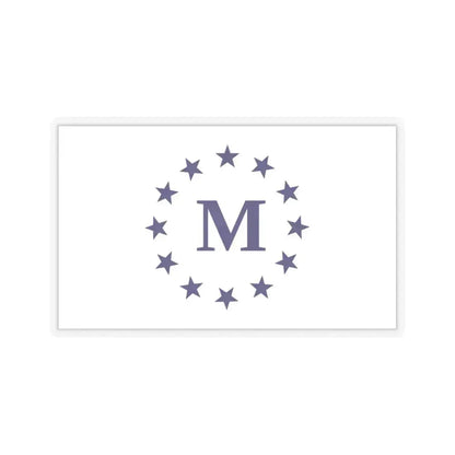 Flag of Madrid, Iowa - STICKER Vinyl Kiss-Cut Decal 6 Inch Transparent - The Sticker Space