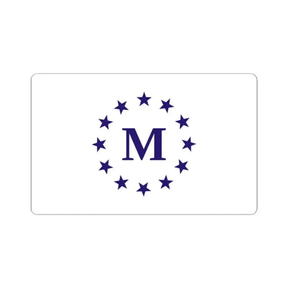 Flag of Madrid Iowa (United States) STICKER Vinyl Kiss-Cut Decal 2 Inch White - The Sticker Space