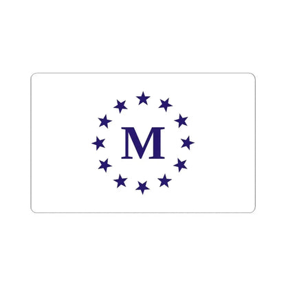 Flag of Madrid Iowa (United States) STICKER Vinyl Kiss-Cut Decal 6 Inch White - The Sticker Space