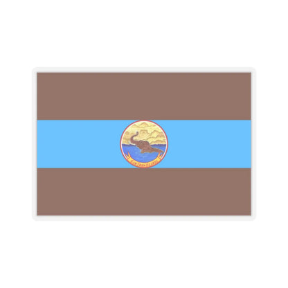 Flag of Mae Hong Son Province Thailand - STICKER Vinyl Kiss-Cut Decal 2 Inch Transparent - The Sticker Space