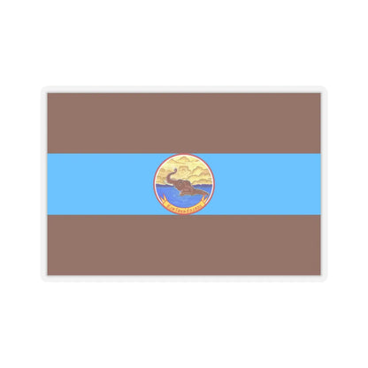 Flag of Mae Hong Son Province Thailand - STICKER Vinyl Kiss-Cut Decal 4 Inch Transparent - The Sticker Space