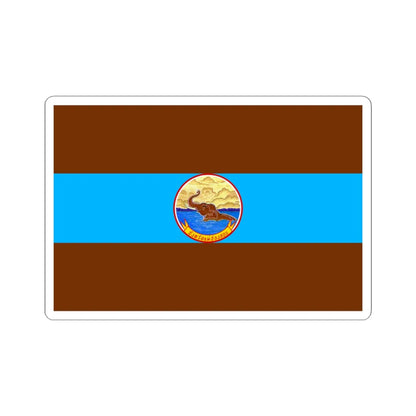 Flag of Mae Hong Son Province Thailand - STICKER Vinyl Kiss-Cut Decal 4 Inch White - The Sticker Space