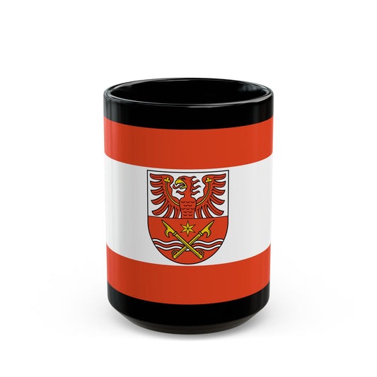 Flag of Maerkisch Oderland Germany - Black Coffee Mug-15oz-The Sticker Space