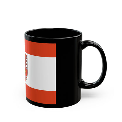 Flag of Maerkisch Oderland Germany - Black Coffee Mug-The Sticker Space