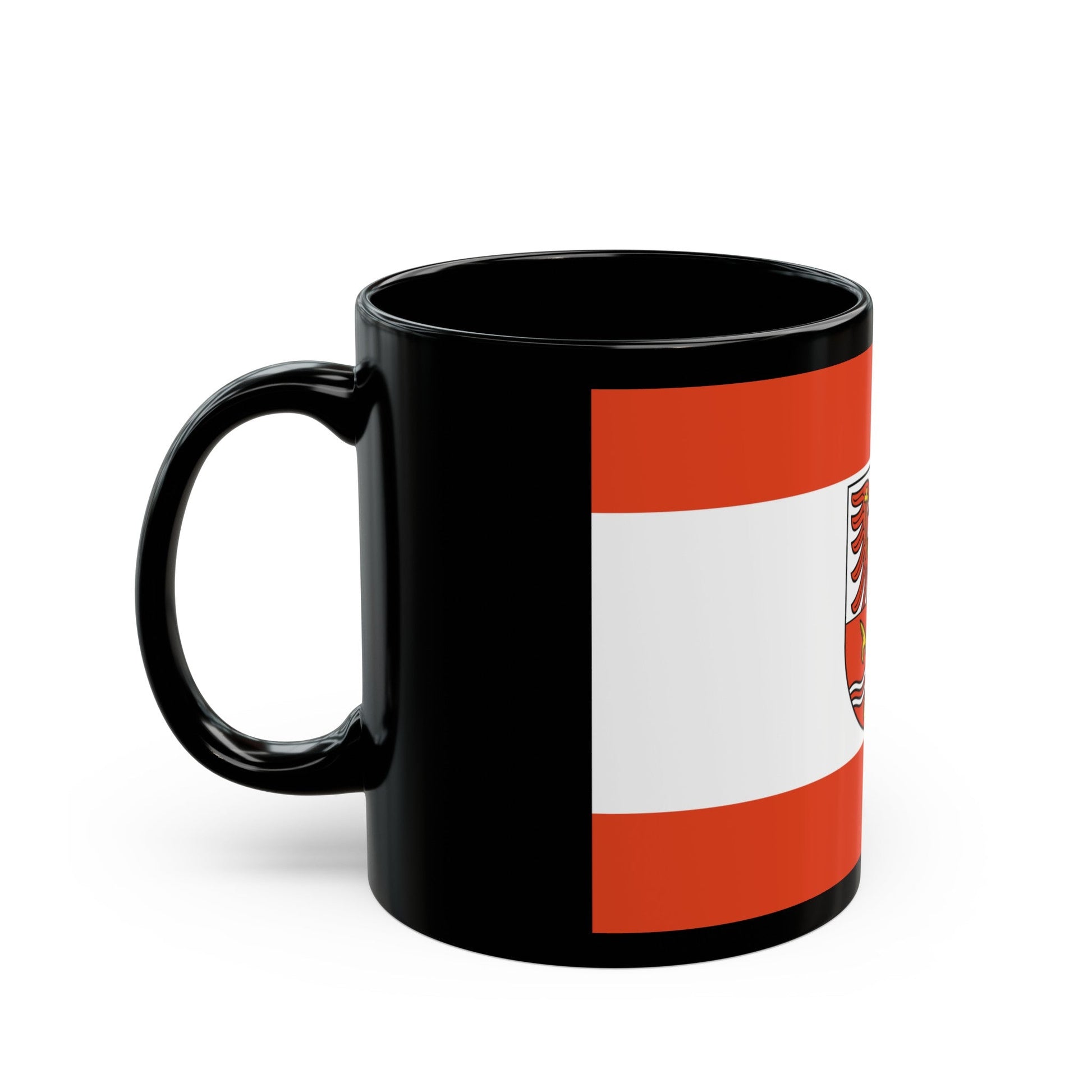 Flag of Maerkisch Oderland Germany - Black Coffee Mug-The Sticker Space