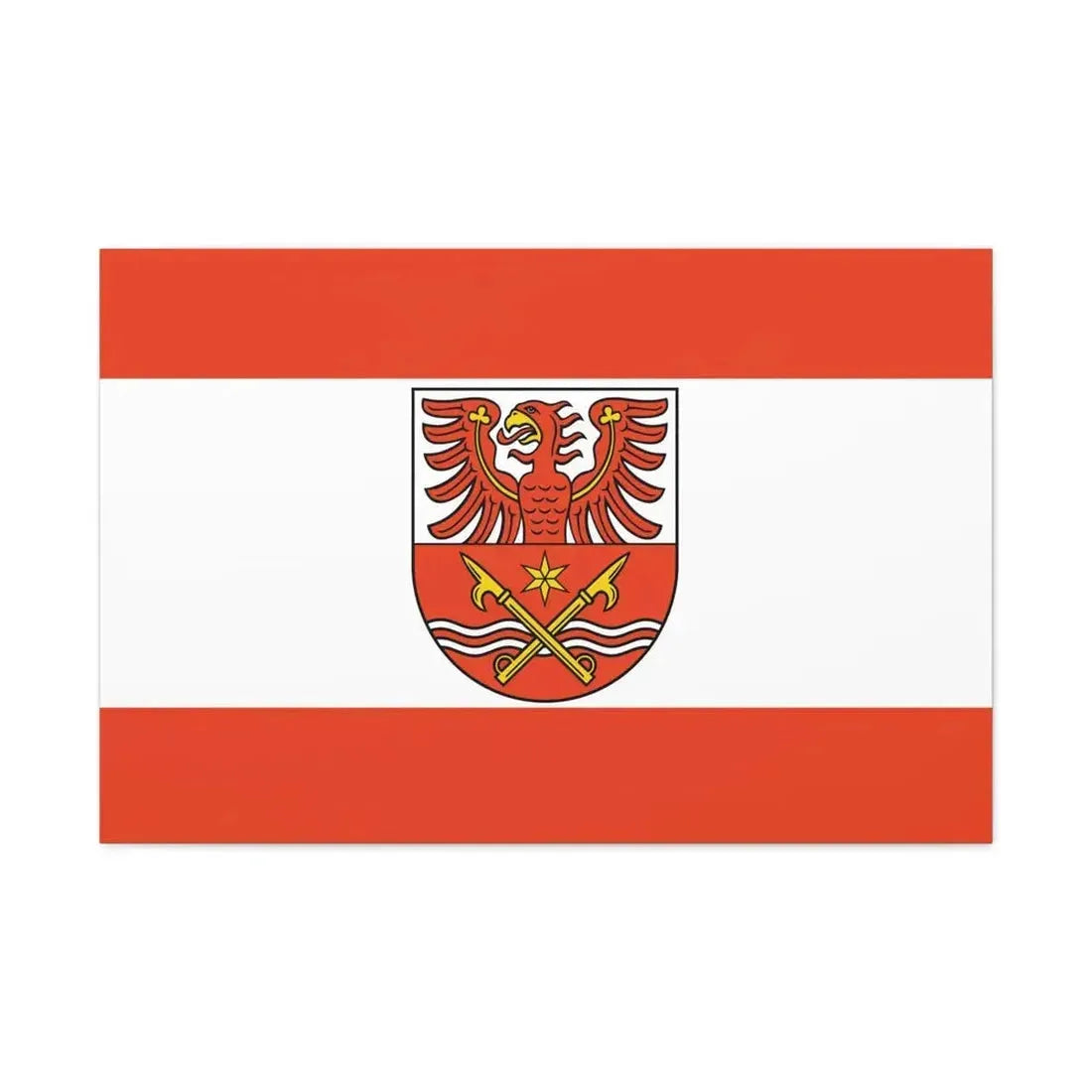 Flag of Maerkisch Oderland Germany - Canvas Wall Art 36" x 24" 1.25" - The Sticker Space