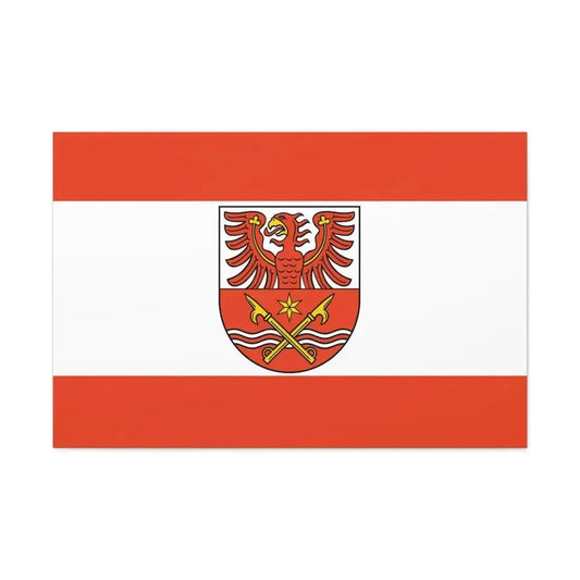 Flag of Maerkisch Oderland Germany - Canvas Wall Art 36" x 24" 1.25" - The Sticker Space