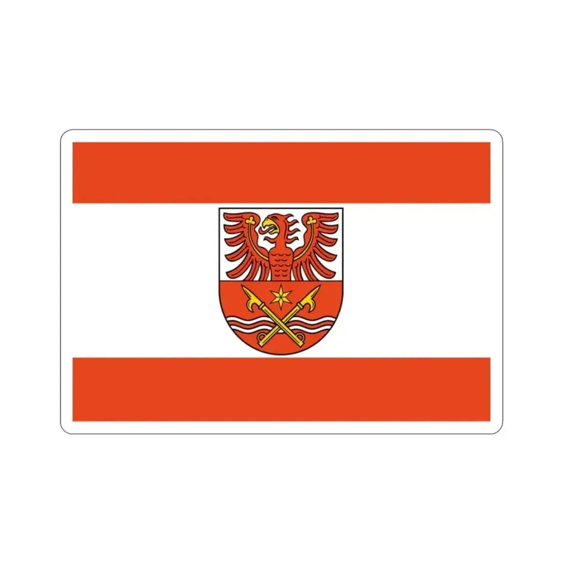Flag of Maerkisch Oderland Germany STICKER Vinyl Die-Cut Decal 2 Inch - The Sticker Space