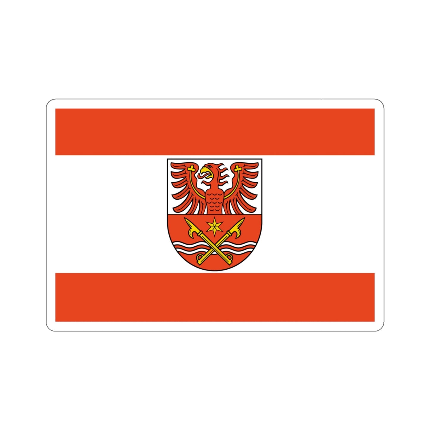 Flag of Maerkisch Oderland Germany STICKER Vinyl Die-Cut Decal-3 Inch-The Sticker Space