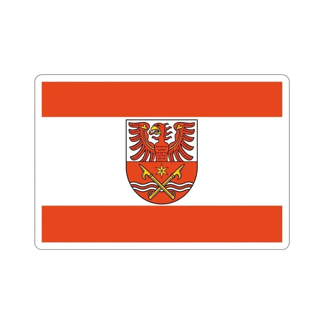 Flag of Maerkisch Oderland Germany STICKER Vinyl Die-Cut Decal 3 Inch - The Sticker Space