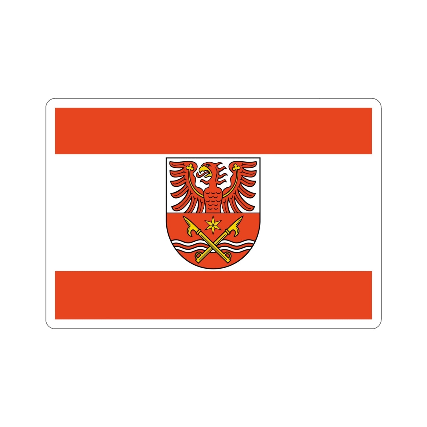 Flag of Maerkisch Oderland Germany STICKER Vinyl Die-Cut Decal-4 Inch-The Sticker Space