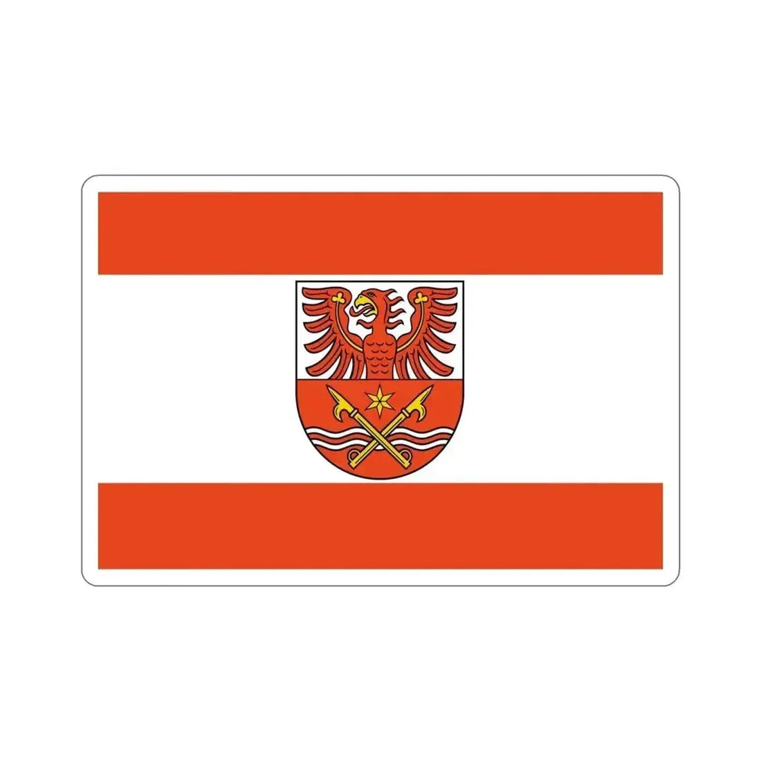Flag of Maerkisch Oderland Germany STICKER Vinyl Die-Cut Decal 4 Inch - The Sticker Space