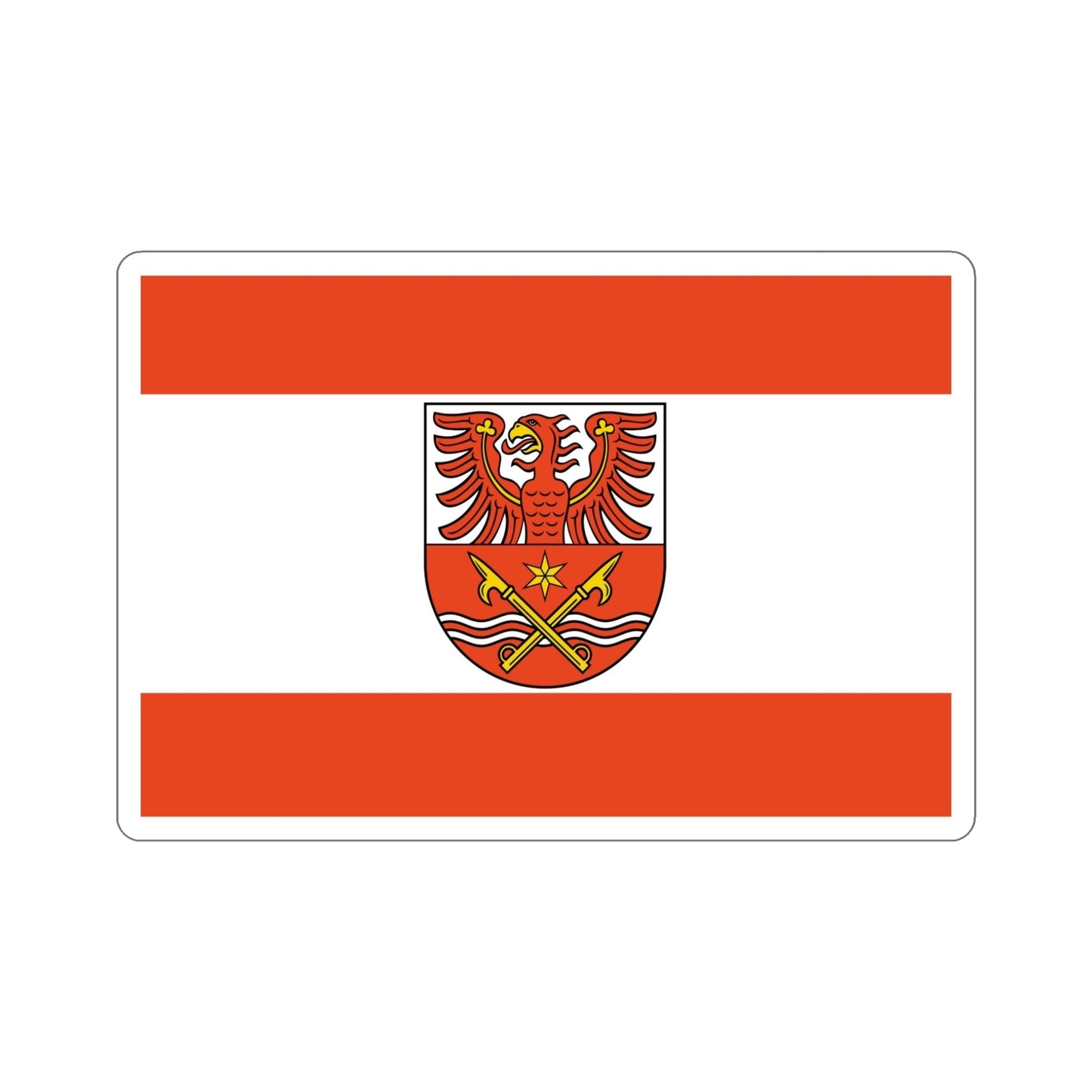 Flag of Maerkisch Oderland Germany STICKER Vinyl Die-Cut Decal-5 Inch-The Sticker Space