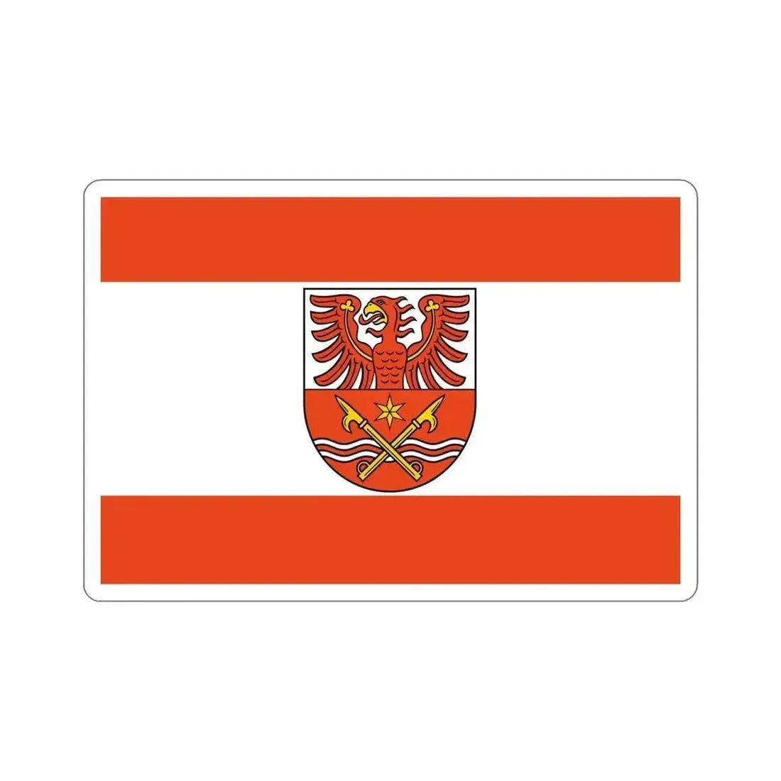 Flag of Maerkisch Oderland Germany STICKER Vinyl Die-Cut Decal 5 Inch - The Sticker Space