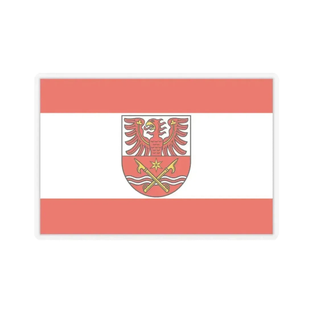 Flag of Maerkisch Oderland Germany - STICKER Vinyl Kiss-Cut Decal 2 Inch Transparent - The Sticker Space