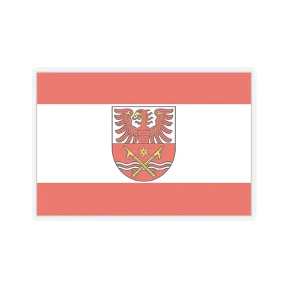 Flag of Maerkisch Oderland Germany - STICKER Vinyl Kiss-Cut Decal 4 Inch Transparent - The Sticker Space