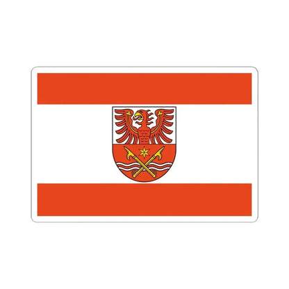Flag of Maerkisch Oderland Germany - STICKER Vinyl Kiss-Cut Decal 4 Inch White - The Sticker Space