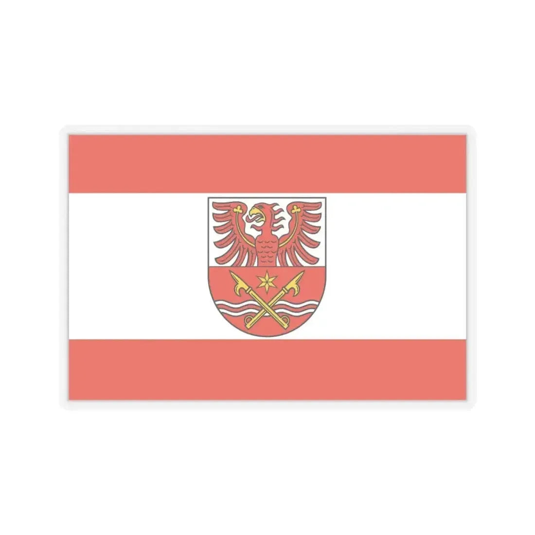 Flag of Maerkisch Oderland Germany - STICKER Vinyl Kiss-Cut Decal 6 Inch Transparent - The Sticker Space