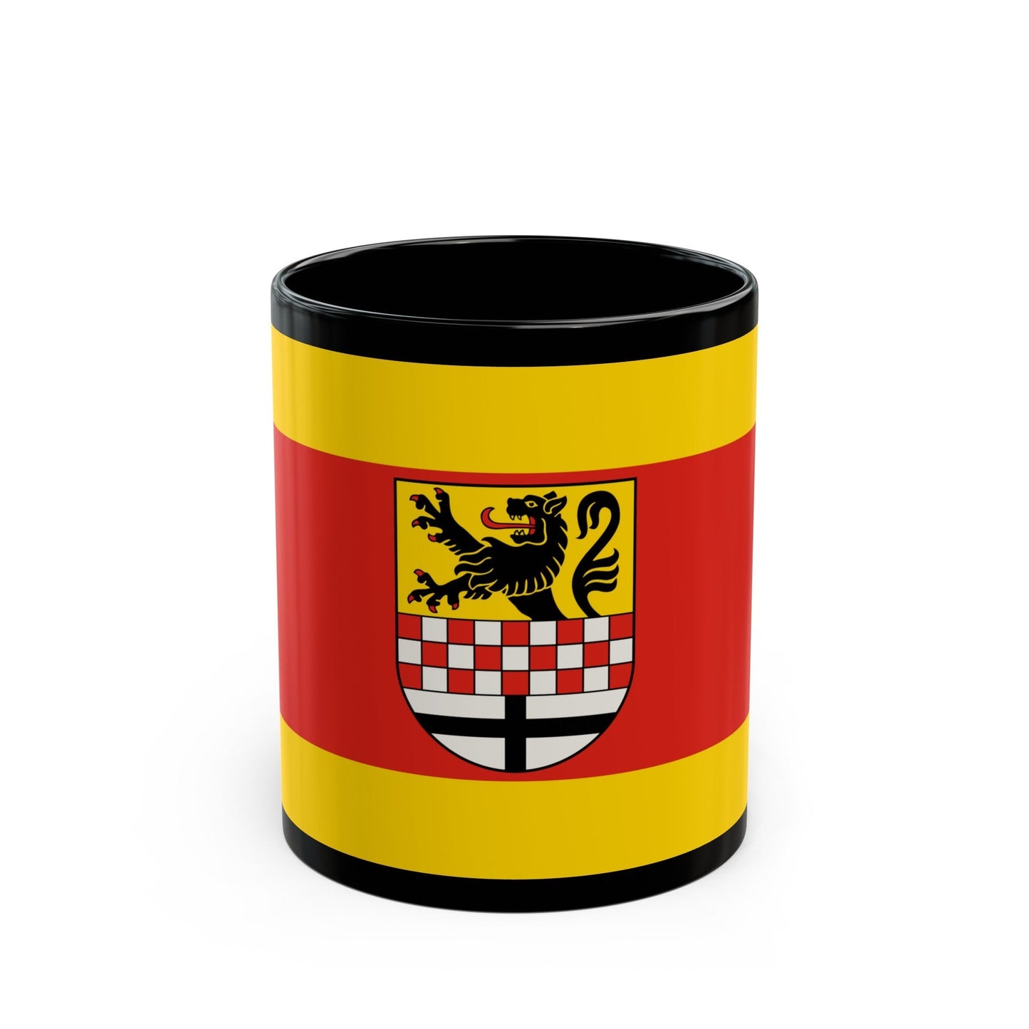 Flag of Maerkischer Germany - Black Coffee Mug-11oz-The Sticker Space