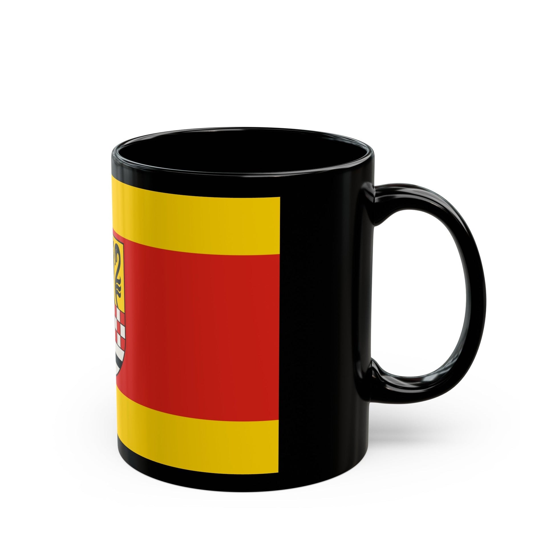 Flag of Maerkischer Germany - Black Coffee Mug-The Sticker Space