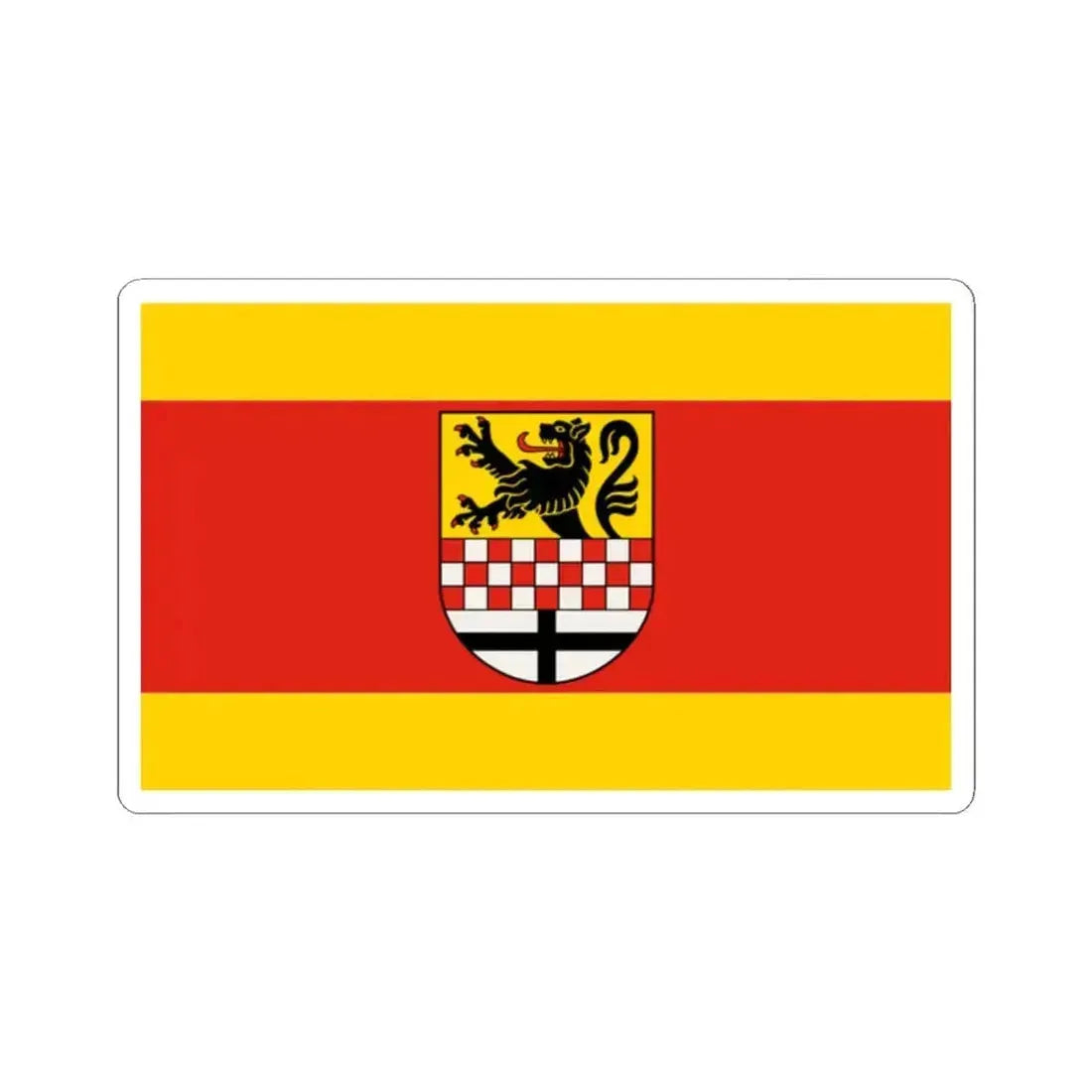 Flag of Maerkischer Germany - STICKER Vinyl Kiss-Cut Decal 2 Inch White - The Sticker Space