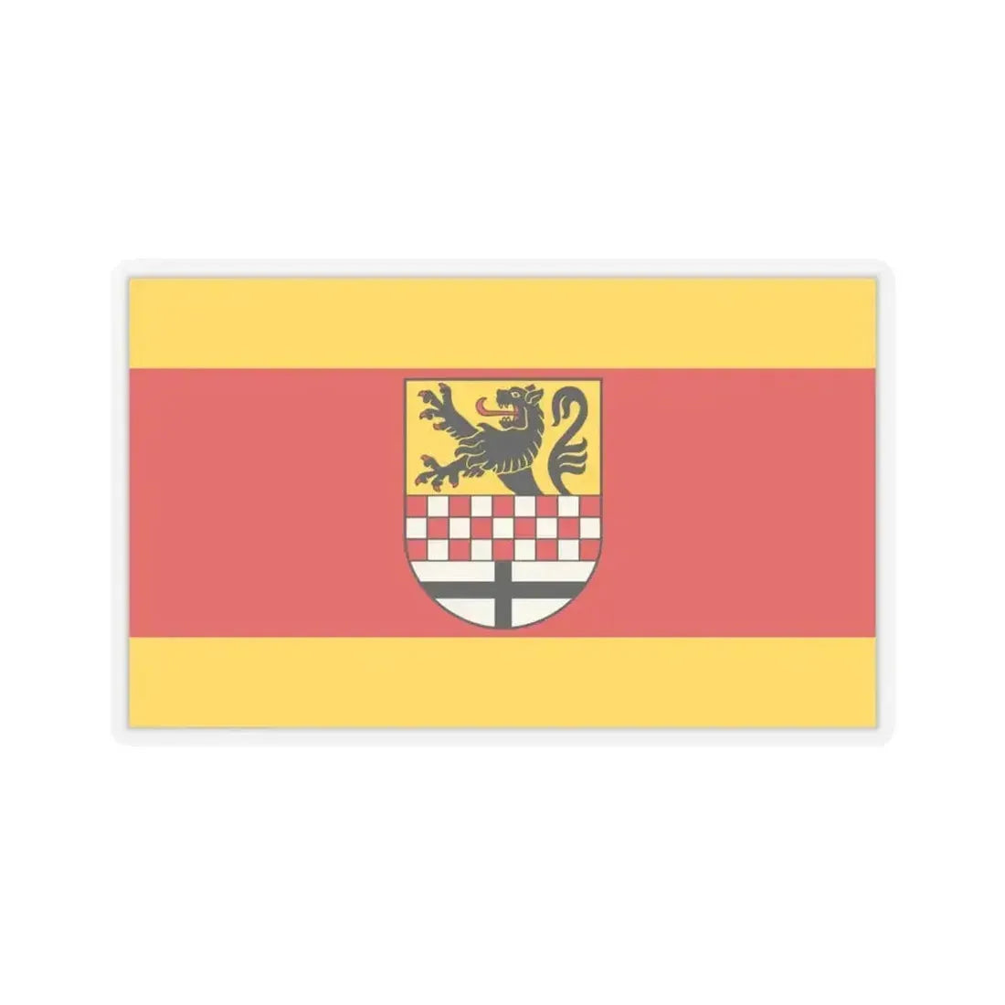 Flag of Maerkischer Germany - STICKER Vinyl Kiss-Cut Decal 4 Inch Transparent - The Sticker Space