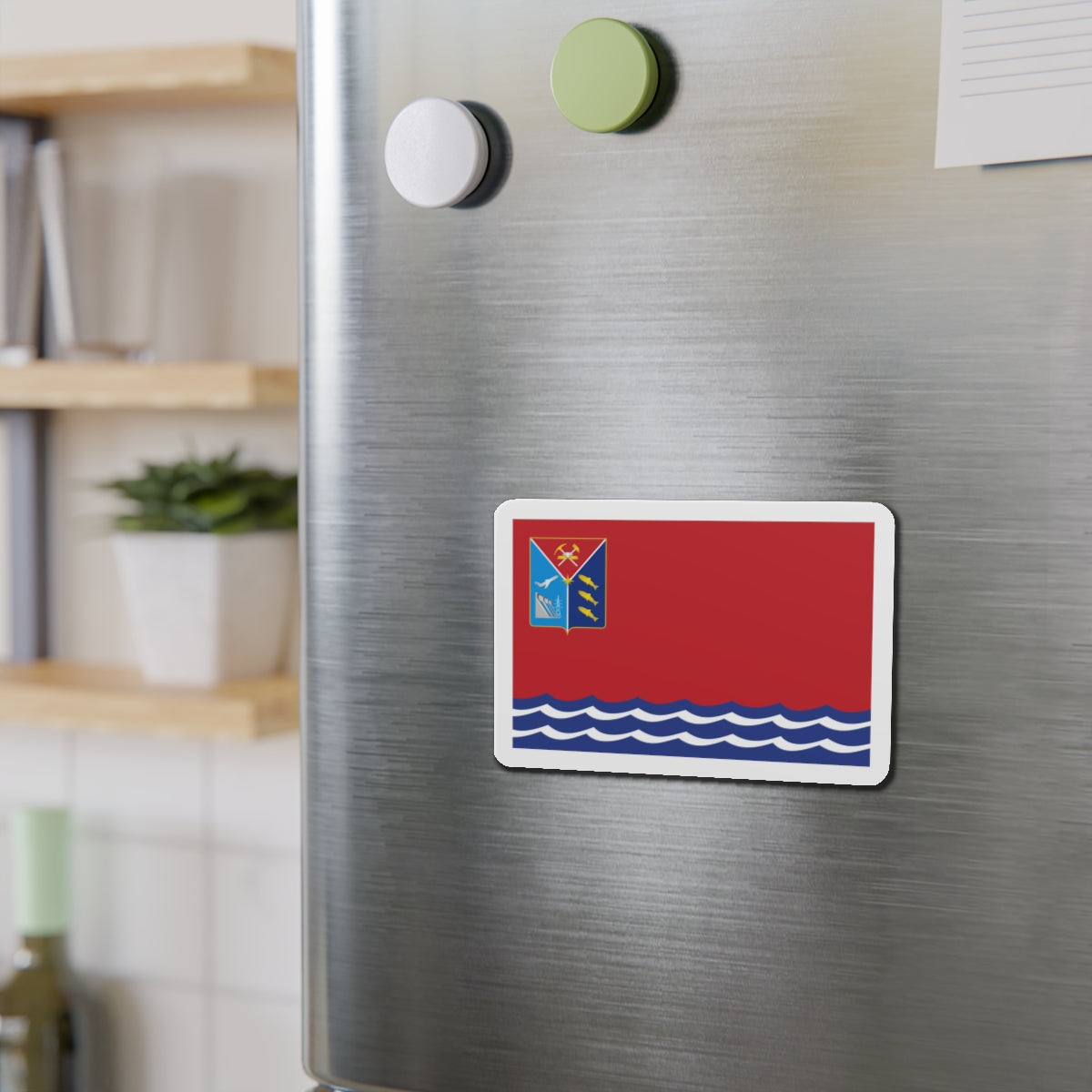 Flag of Magadan Oblast Russia - Die-Cut Magnet-The Sticker Space