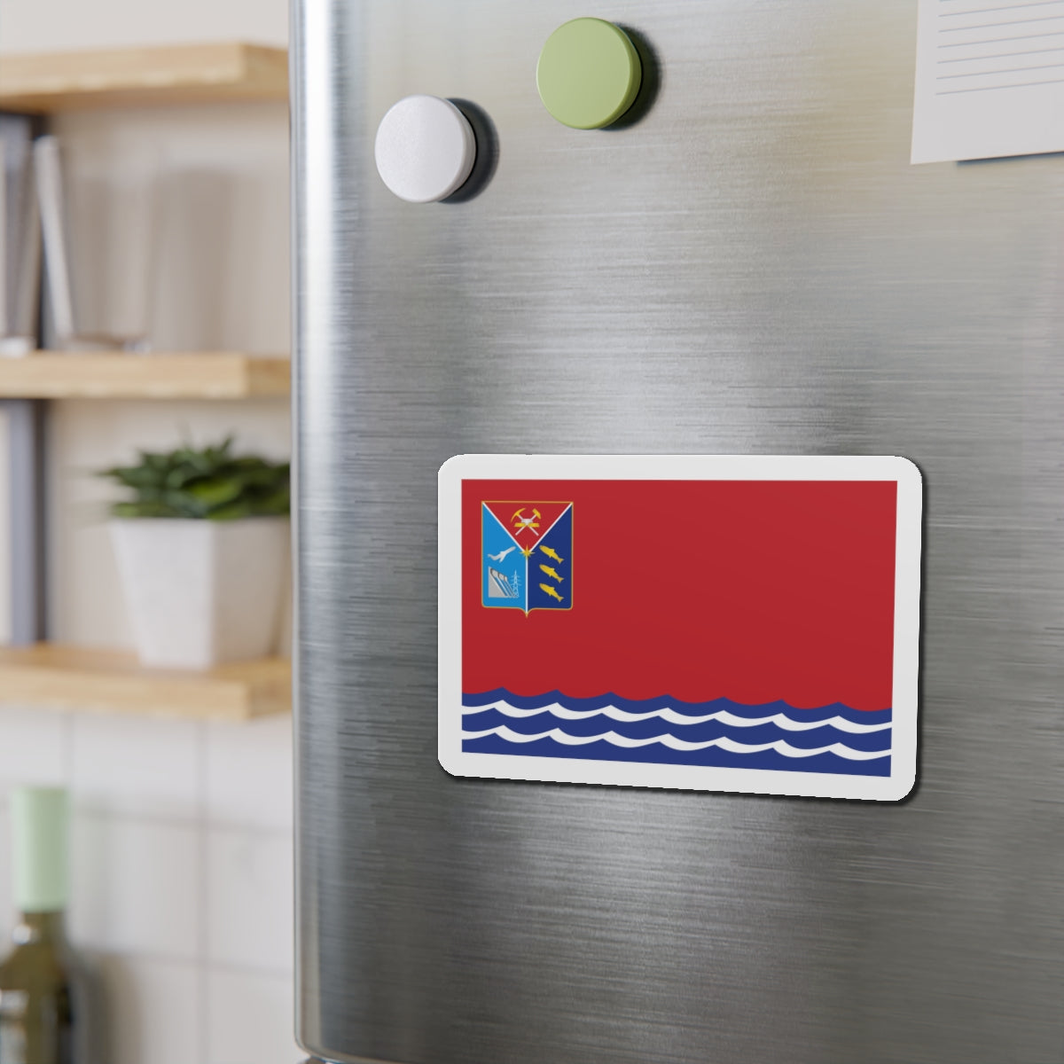 Flag of Magadan Oblast Russia - Die-Cut Magnet-The Sticker Space