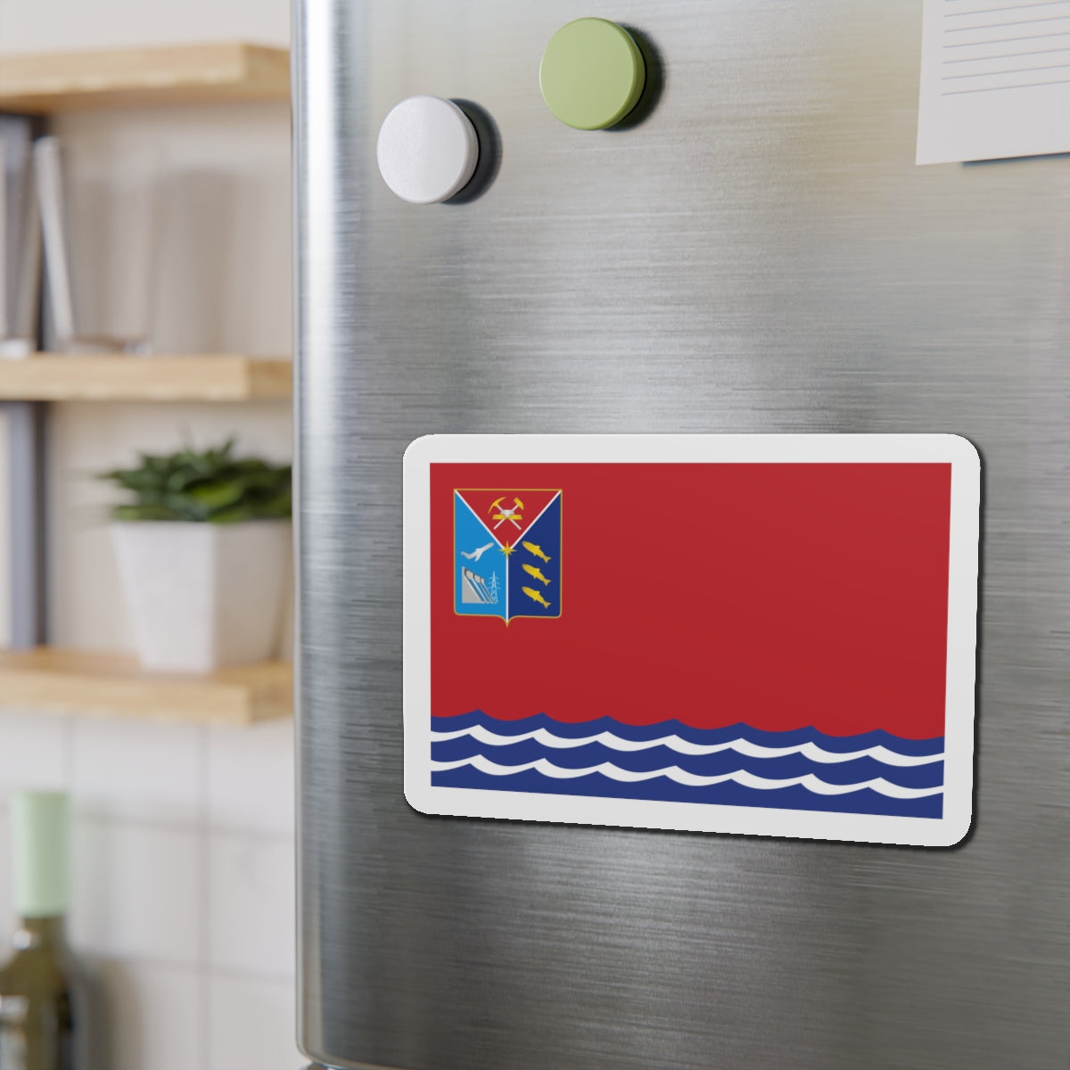 Flag of Magadan Oblast Russia - Die-Cut Magnet-The Sticker Space