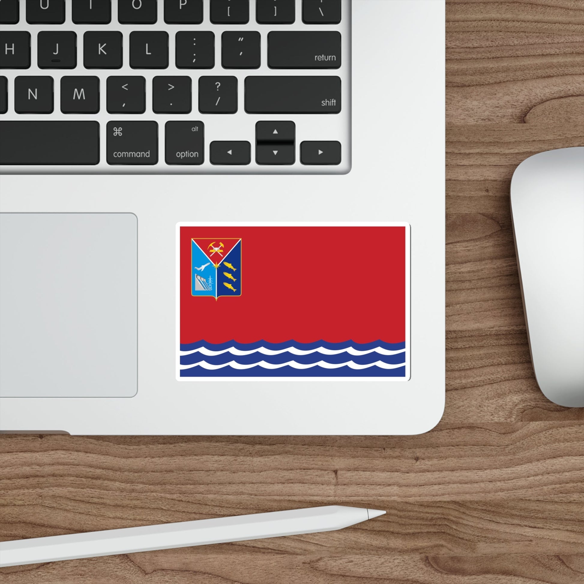 Flag of Magadan Oblast Russia STICKER Vinyl Die-Cut Decal-The Sticker Space