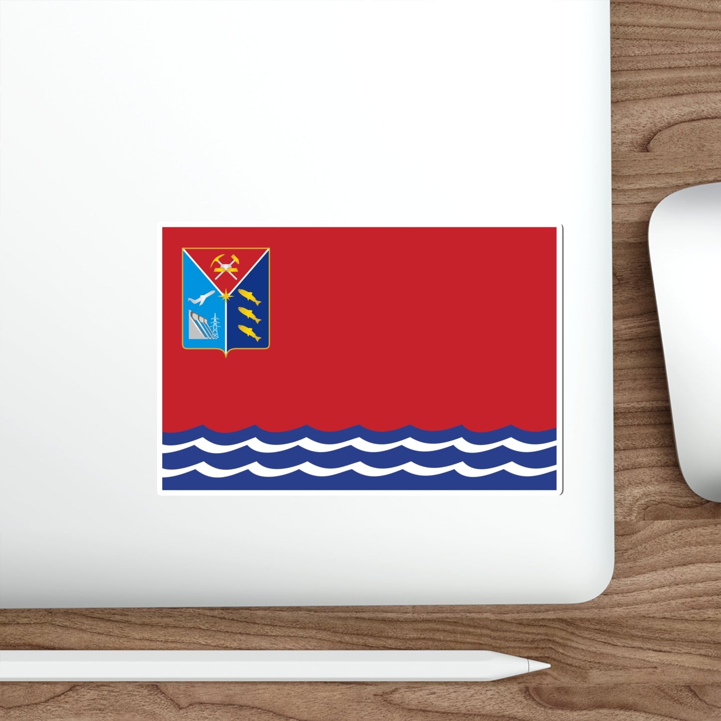 Flag of Magadan Oblast Russia STICKER Vinyl Die-Cut Decal-The Sticker Space