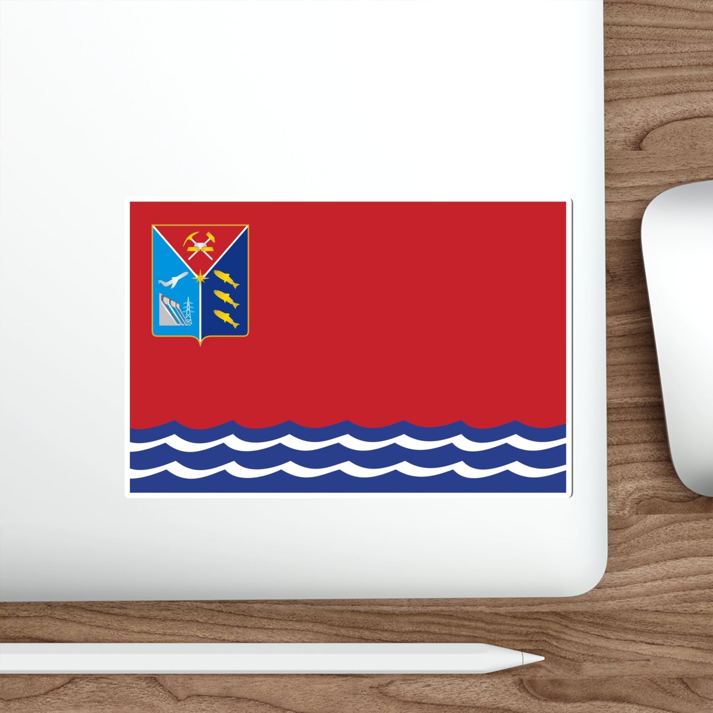 Flag of Magadan Oblast Russia STICKER Vinyl Die-Cut Decal-The Sticker Space