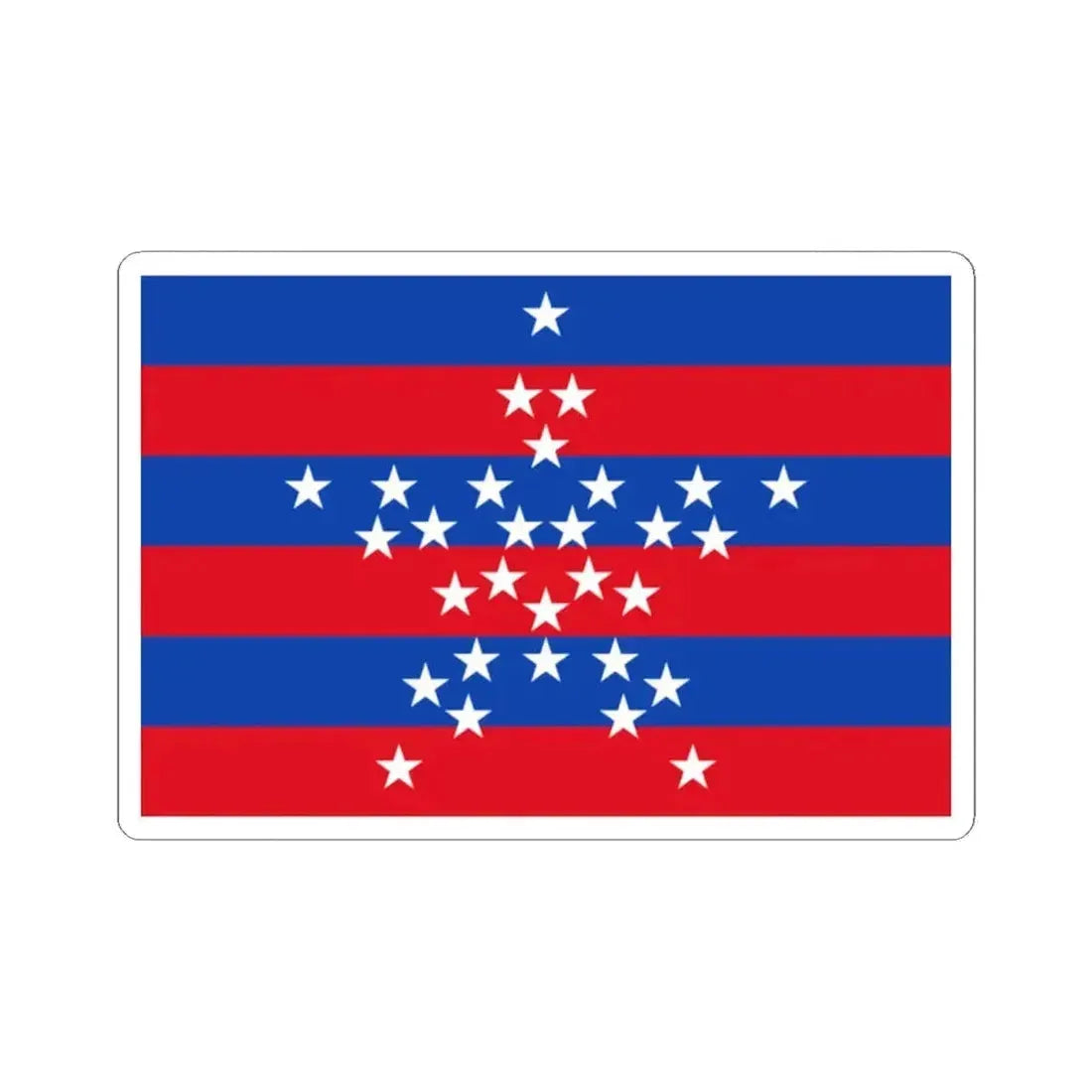 Flag of Magdalena (Colombia) STICKER Vinyl Kiss-Cut Decal 2 Inch White - The Sticker Space