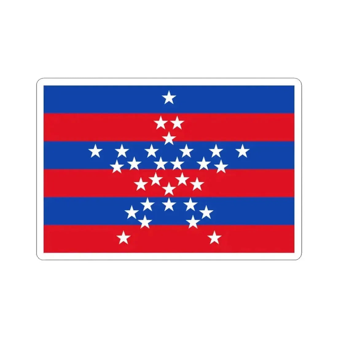 Flag of Magdalena (Colombia) STICKER Vinyl Kiss-Cut Decal 3 Inch White - The Sticker Space