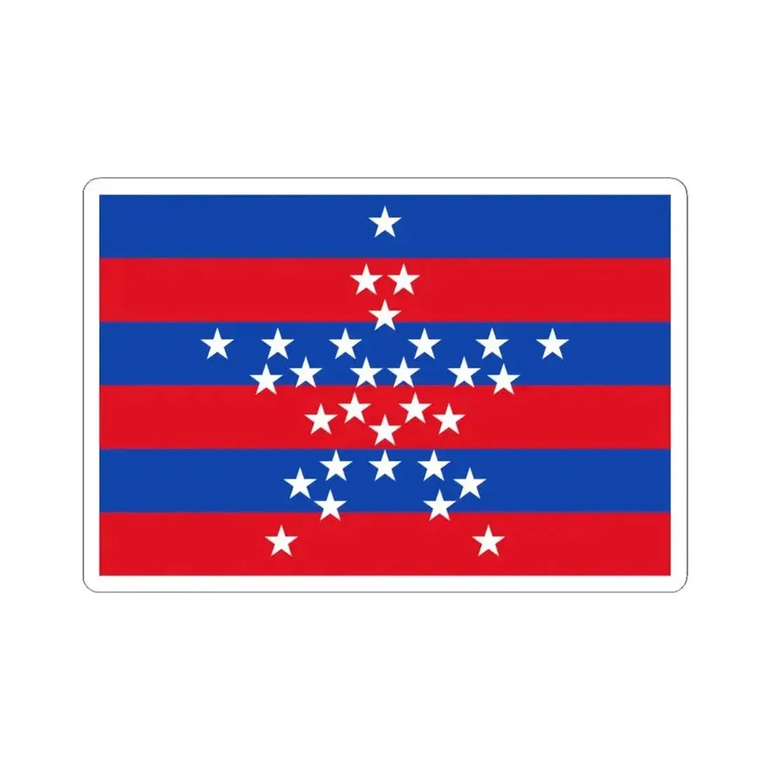 Flag of Magdalena (Colombia) STICKER Vinyl Kiss-Cut Decal 4 Inch White - The Sticker Space