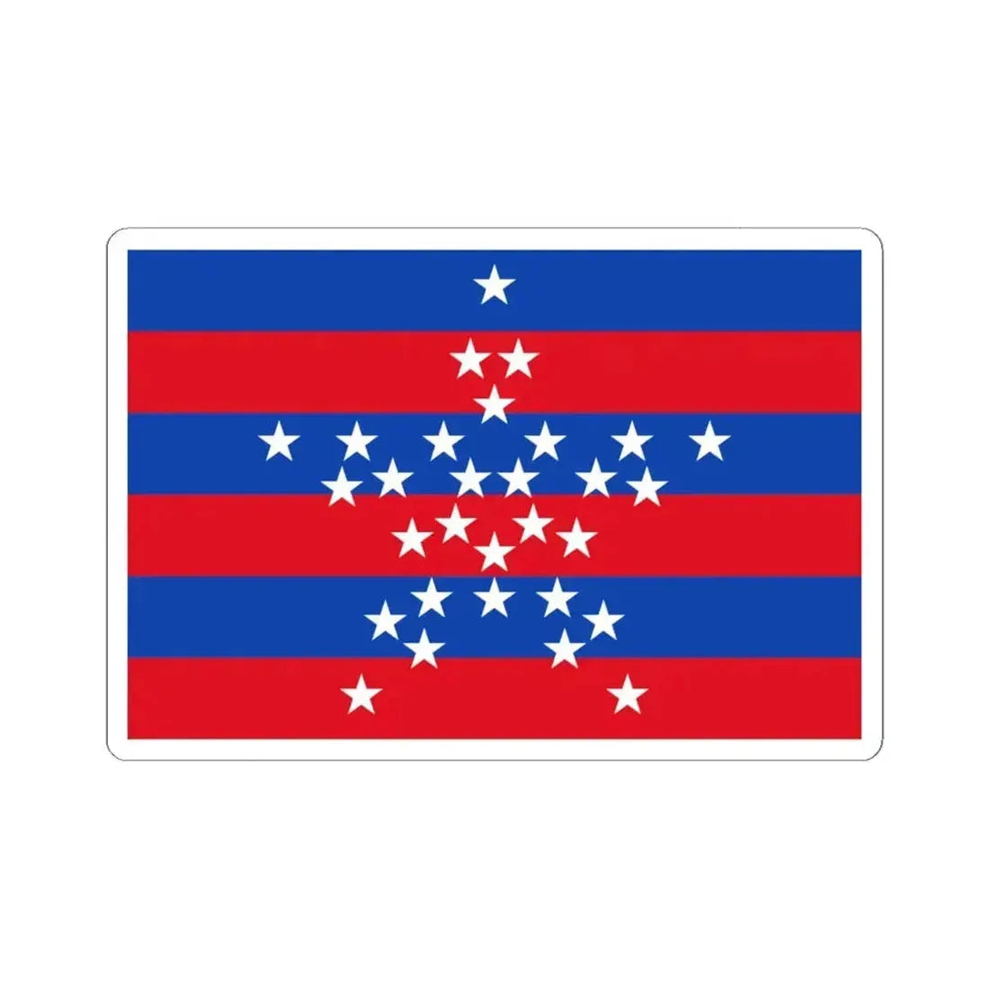 Flag of Magdalena (Colombia) STICKER Vinyl Kiss-Cut Decal 6 Inch White - The Sticker Space