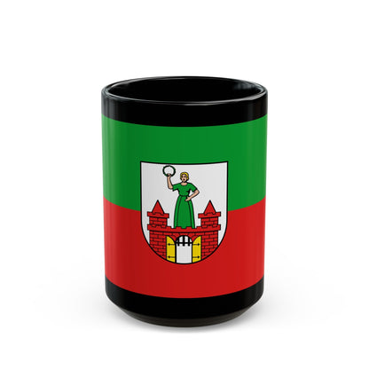 Flag of Magdeburg Germany - Black Coffee Mug-15oz-The Sticker Space