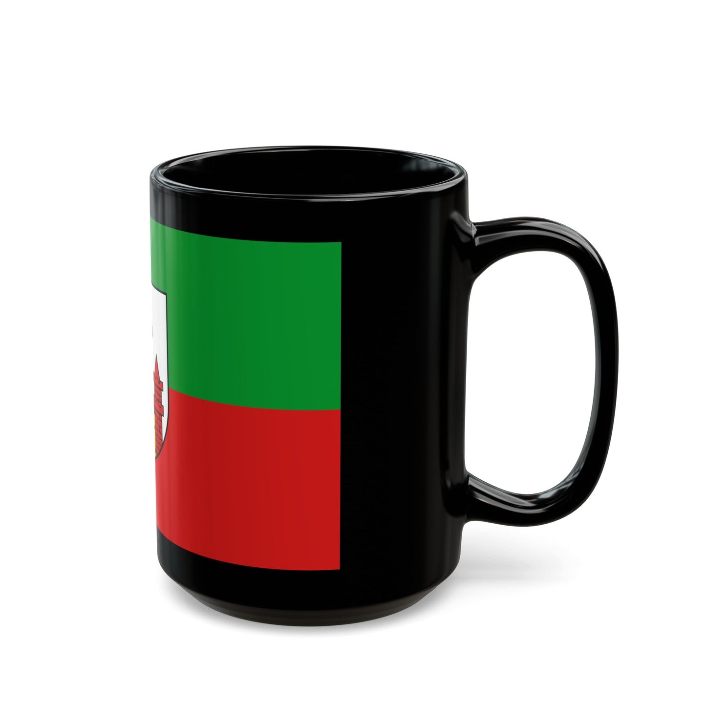 Flag of Magdeburg Germany - Black Coffee Mug-The Sticker Space