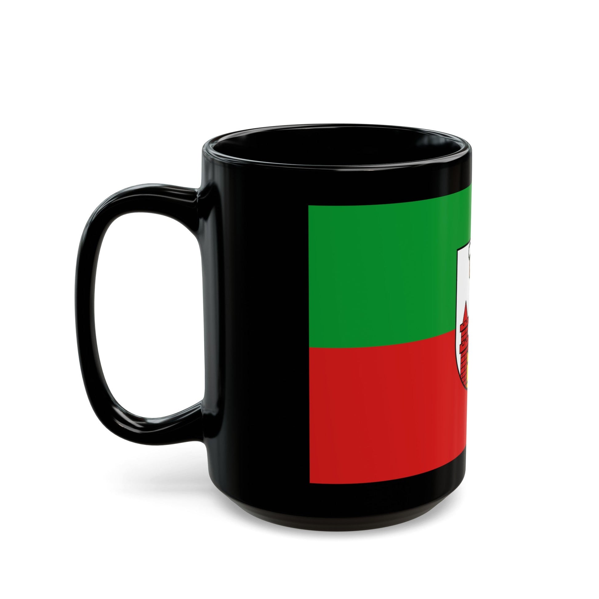 Flag of Magdeburg Germany - Black Coffee Mug-The Sticker Space