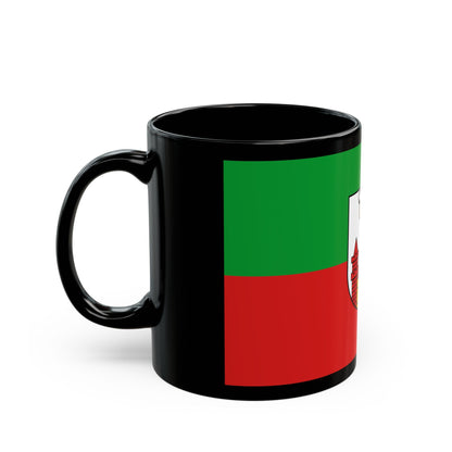 Flag of Magdeburg Germany - Black Coffee Mug-The Sticker Space