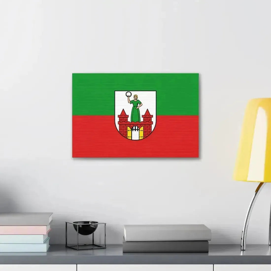 Flag of Magdeburg Germany - Canvas Wall Art - The Sticker Space